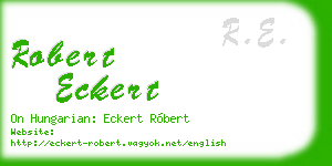 robert eckert business card